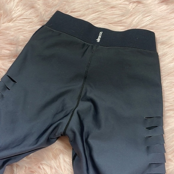 ULTRACOR Slash Ombre Navy Gold Racer Stripe Performance Leggings Stripe - Picture 10 of 10